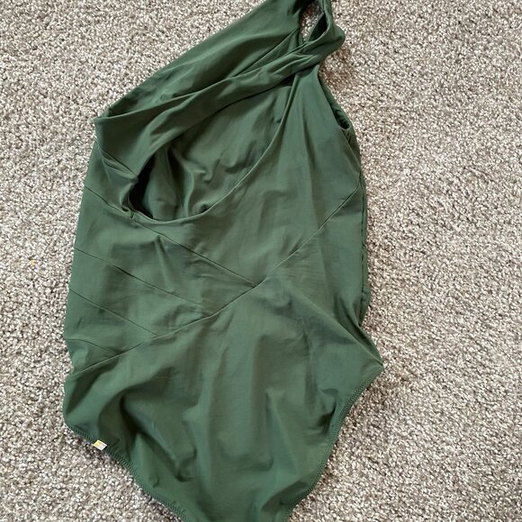 Summersalt The Sidestroke One Piece Swimsuit Womens 12 Olive Green Summer - Picture 3 of 4